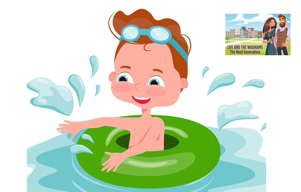 A boy swimming Illustration: Shutterstock