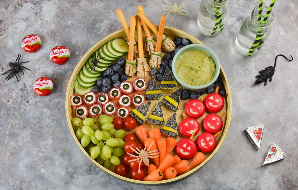 Halloween platter with witches hats