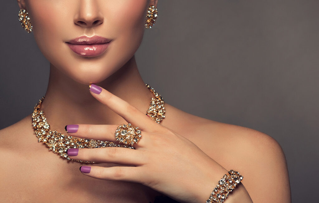 Woman wearing sparkling jewellery Pic: Shutterstock