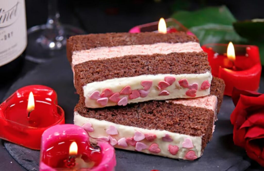 Sponge cake slice