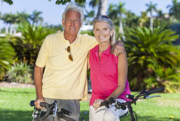 Older couple, cycling abroad Pic: Shutterstock