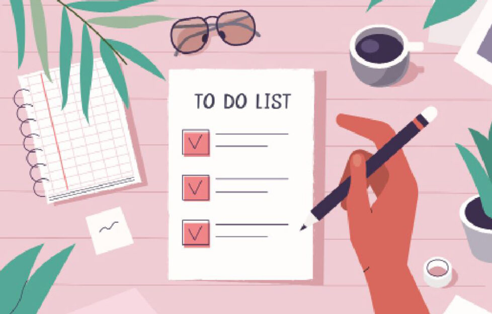 A to do list Illustration: Shutterstock