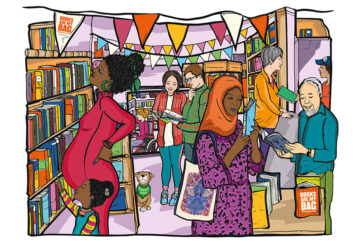 Bookshop Day artwork by Michaela Dias Hayes