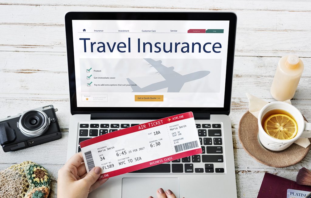 Looking for travel insurance online Pic: Shutterstock
