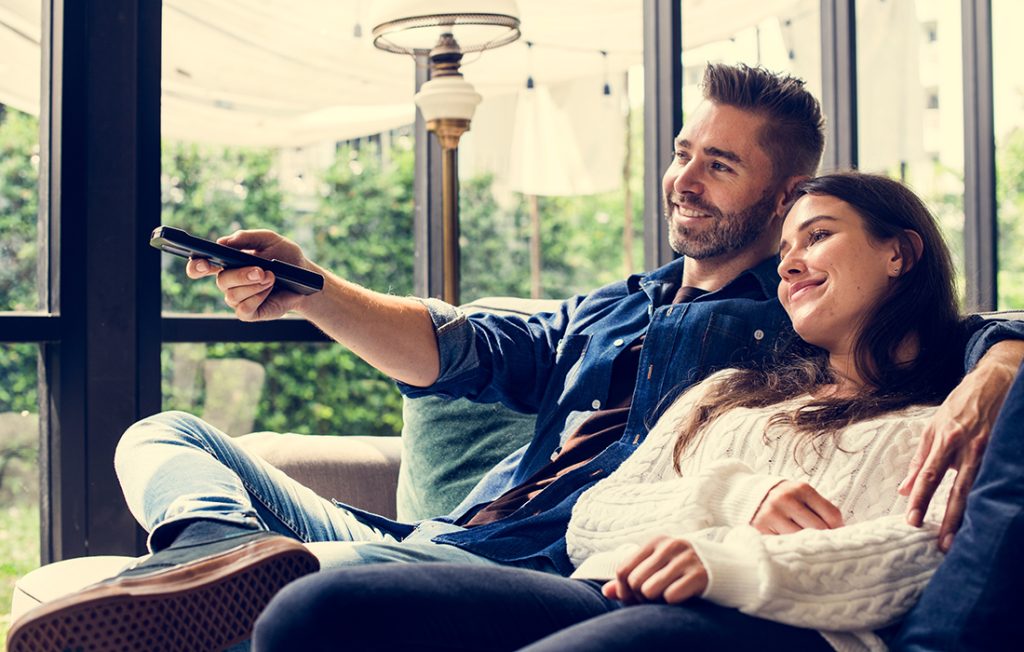 Couple watching TV Pic: Shutterstock