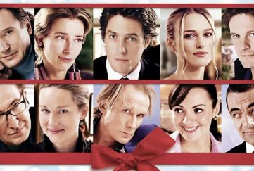 Image of all the Love Actually Characters.