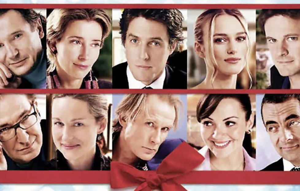 Image of all the Love Actually Characters.