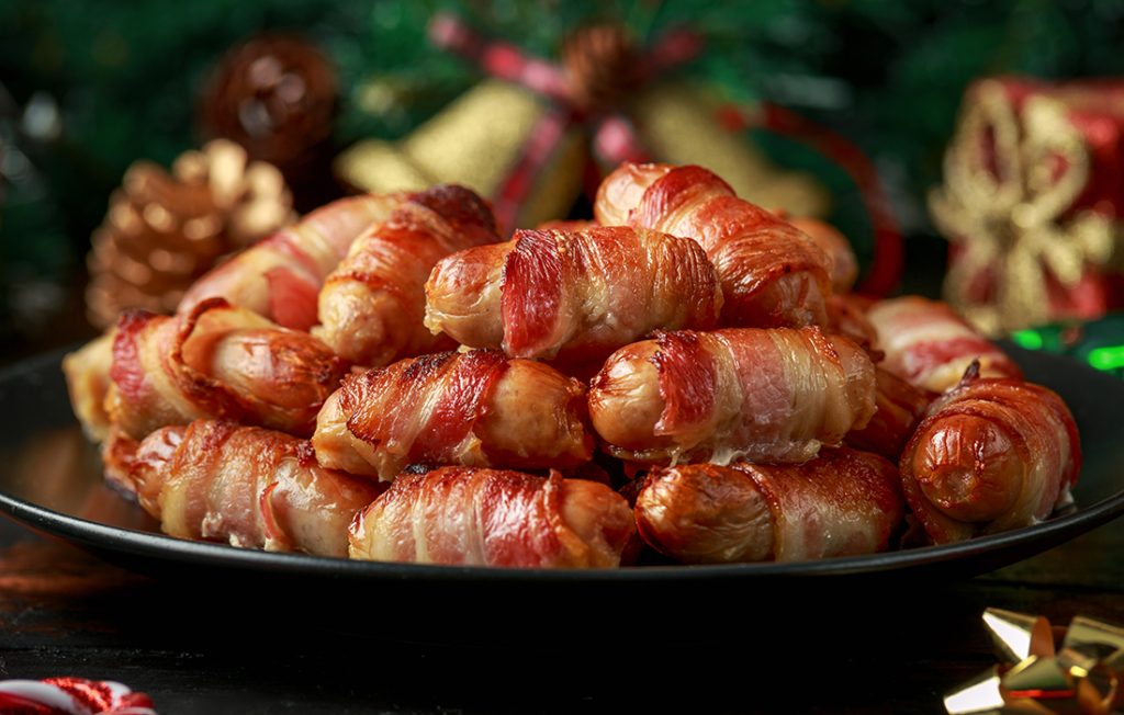 Pigs in blankets in a bowl Pic: Shutterstock
