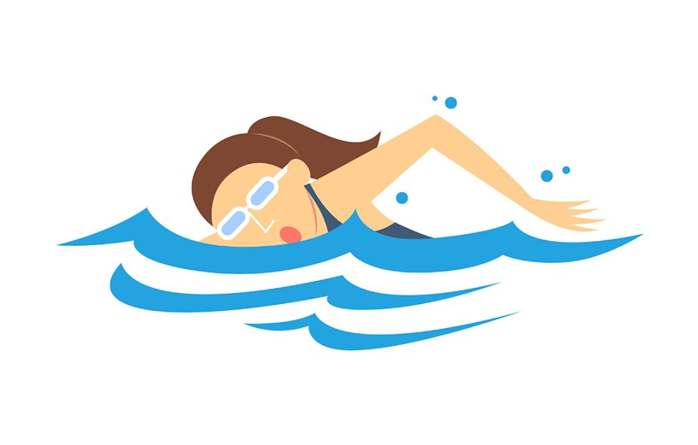 Wild swimming in the sea Illustration: Shutterstock
