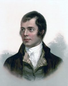 Scottish poet Robert Burns (1759-1796) 