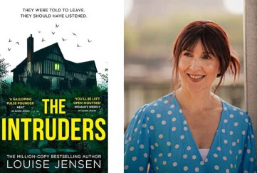 Author Louise Jensen with her new book The Intruders that we review