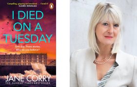 Author Jane Corry with her new book, I Died On A Tuesday