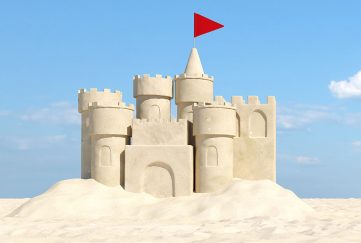 A picture of a sandcastle to go with our romantic short story Sandcastles In The Air