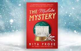 The Mistletoe Mystery front cover with snowy background