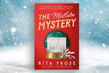 The Mistletoe Mystery front cover with snowy background