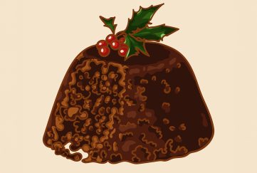 A Christmas pudding