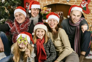 A family gathering at Christmas