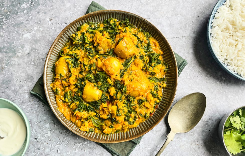 Easy potato and kale curry recipe