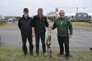 Coincidentally at last month's Tiree show, Dr John Holliday and Mike Hughes, authors of Tiree: War Among the Barley and Brine, were trying to identify a piece of plane wreckage discovered by crofter Colin McKinnon while looking for a lost sheep on the loch shore near island House. They believed it to be a pilot’s control stick or a retractable rear wheel two a Handler Page Halifax, after two of the aircraft collided over Tiree airfield on August 16 1944, killing 16 men.