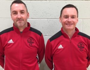 The new Oban Camanachd management team Stephen Sloss, left, and Kenny Wotherspoon.