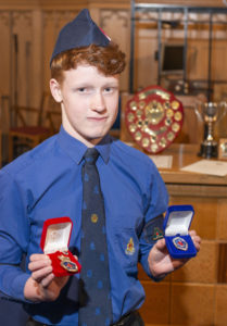 Nathan Johnston Was awarded both Queen’s and President’s Badges at the same time - a very rare occurance. Picture Iain Ferguson, Alba.photos NO-F13-BB-Badges-Nathan-Johnston.jpg