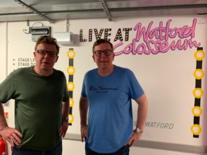 Craig Reid, left, and his brother Charlie - of Proclaimers fame - at their concert in Watford recently. NO F34 Proclaimers pic w Colosseum