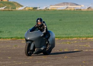 Guy is looking to break the 300 miles per hour speed record on a conventional motorbike. Photograph: Raymond Hosie and MACC.