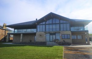The new state-of-the-art clubhouse sits on the same site at the old clubhouse which was destroyed by fire.