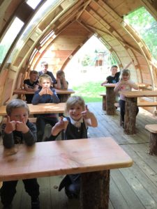 Rhunahaorine Primary School's new outdoor learning pod, built by Auchencorvie Sawmill, was paid for with Pupil Equity Funding from the Scottish Government and has received a thumbs up from the pupils.