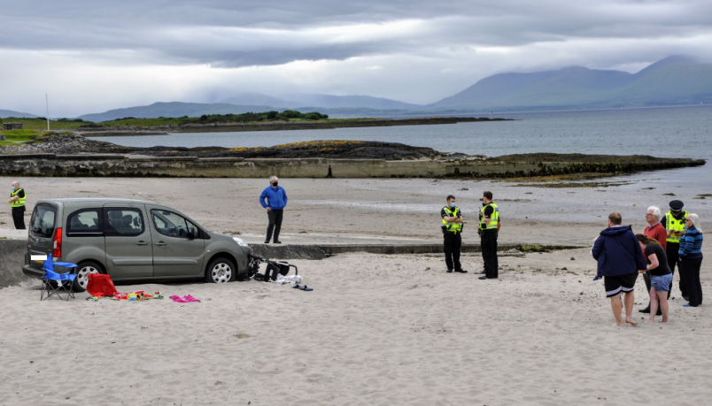 Drama at Ganavan as runaway car rolls down slipway | The ...