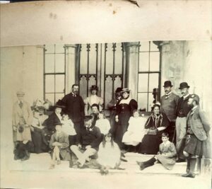 One of the photographs in the exhibition, showing a family group from the 1870s-90s. Photograph: CDLT. NO F03 Family Group 1870s-90s album